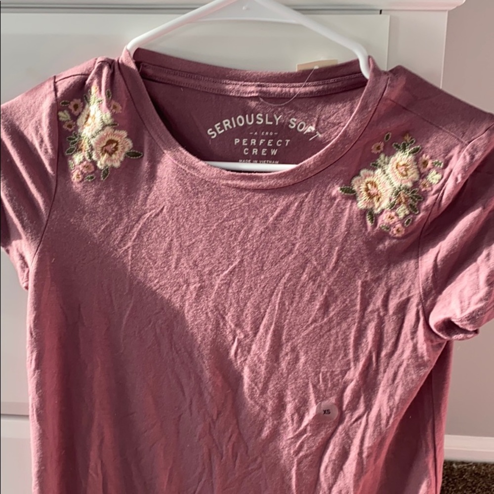 aeropostale seriously soft pink flower